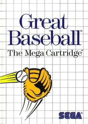 Portada de Great Baseball. En la parte superior aparece el título en grandes letras azules. En la parte inferior, un guante de béisbol agarra una bola.